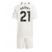 Manchester United Antony #21 Babykleding Derde Shirt Kinderen 2023-24 Korte Mouwen (+ korte broeken)
